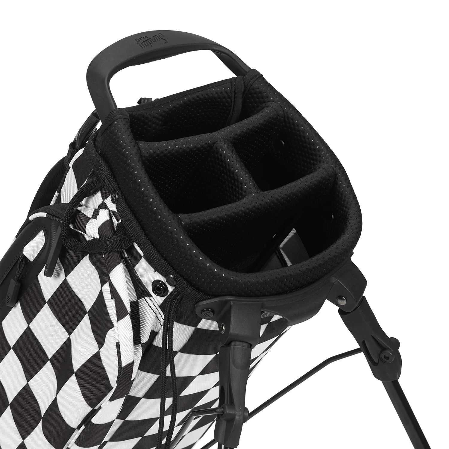 El Camino | Black/White Checker Mid Size Stand Bag - Image 6