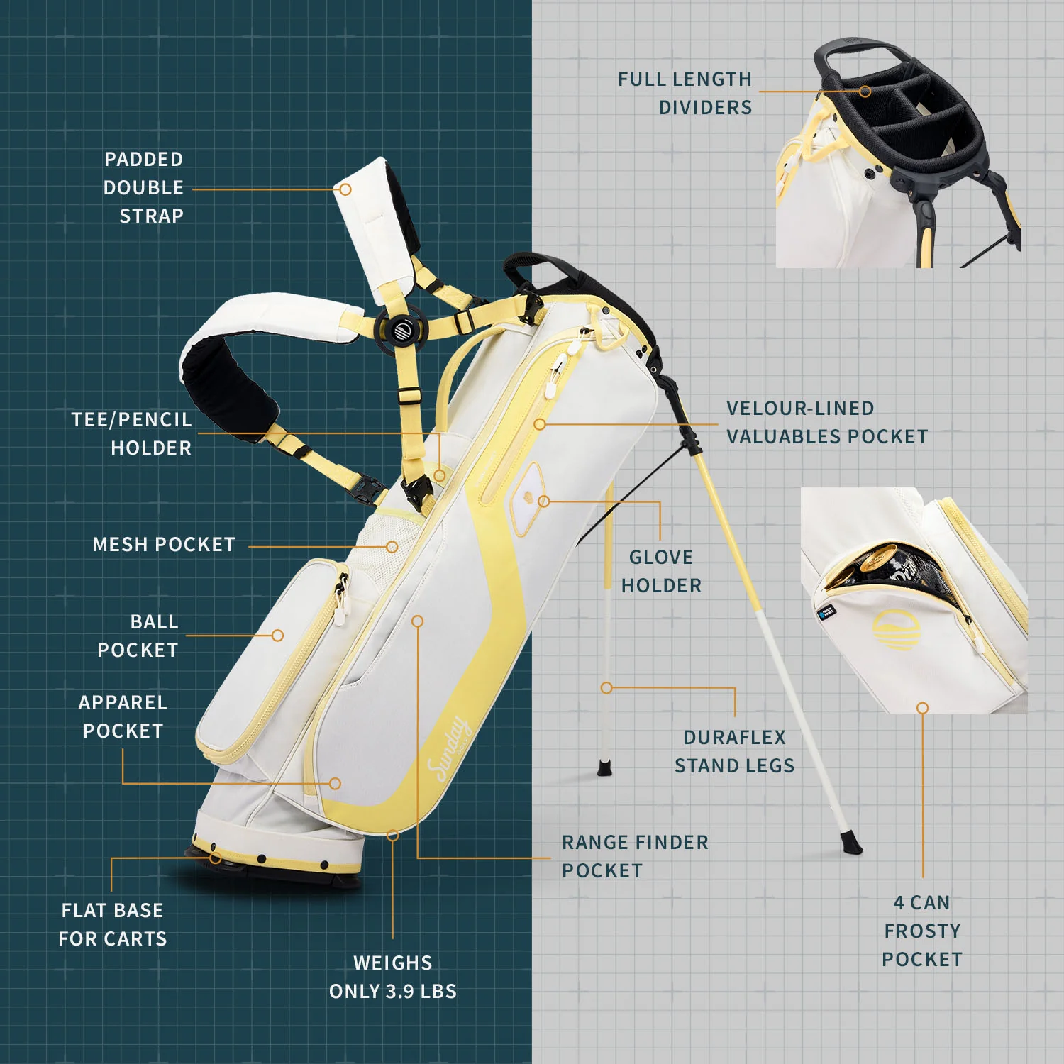 El Camino | Mindy Lemon Mid Size Stand Bag - Image 2