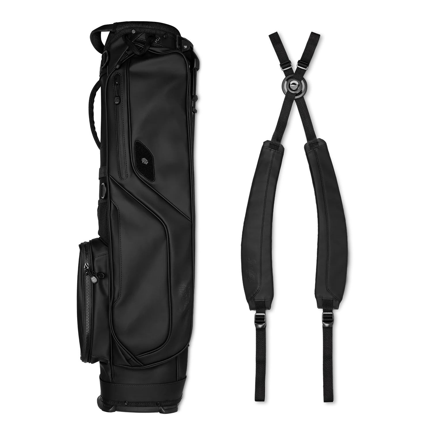 El Camino S-Class | Black Vegan Leather Mid Size Stand Bag - Image 4