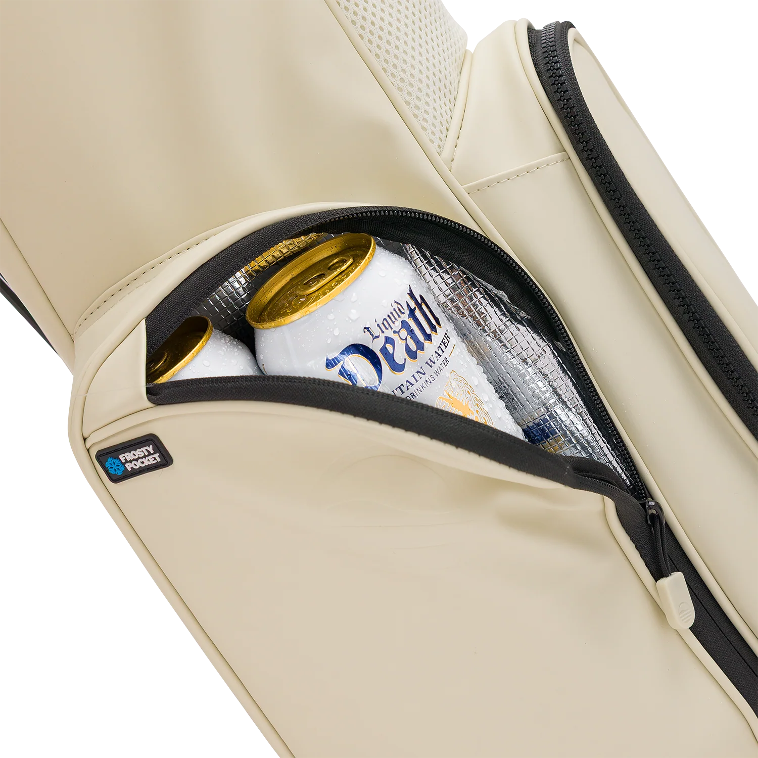 El Camino S-Class | Cream Vegan Leather Mid Size Stand Bag - Image 5