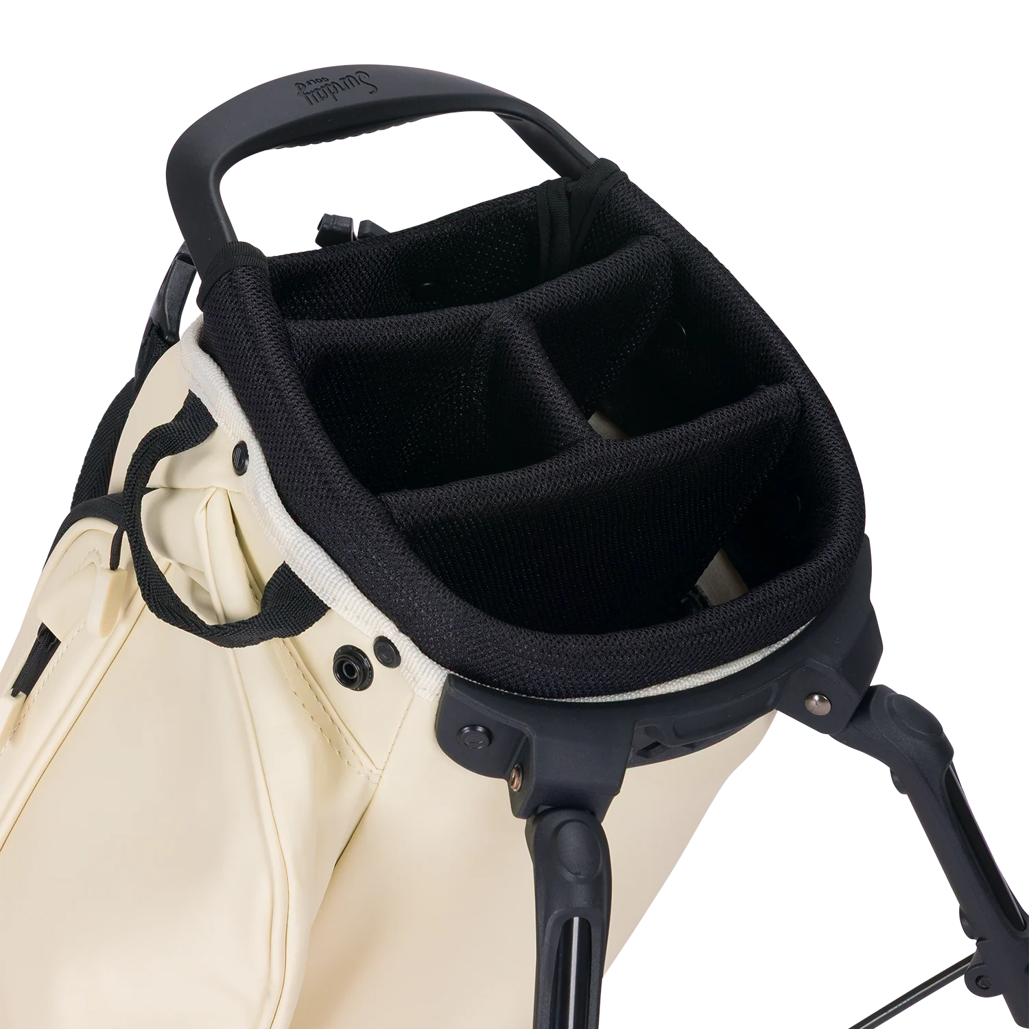 El Camino S-Class | Cream Vegan Leather Mid Size Stand Bag - Image 6