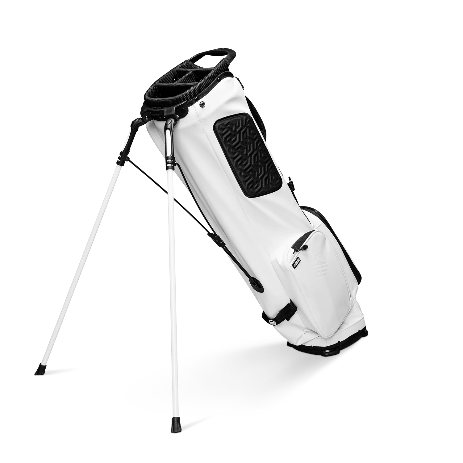 El Camino S-Class | White Vegan Leather Mid Size Stand Bag - Image 3