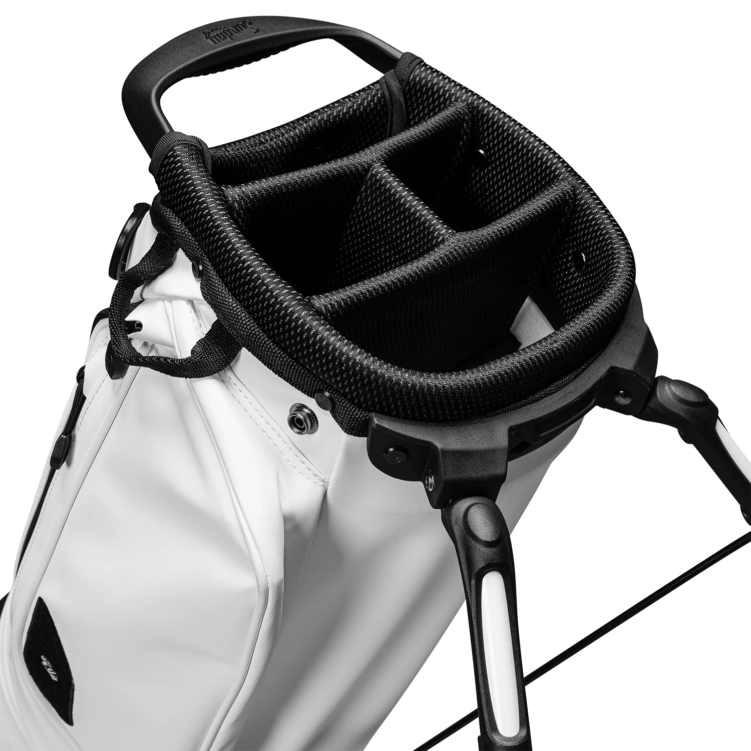 El Camino S-Class | White Vegan Leather Mid Size Stand Bag - Image 6
