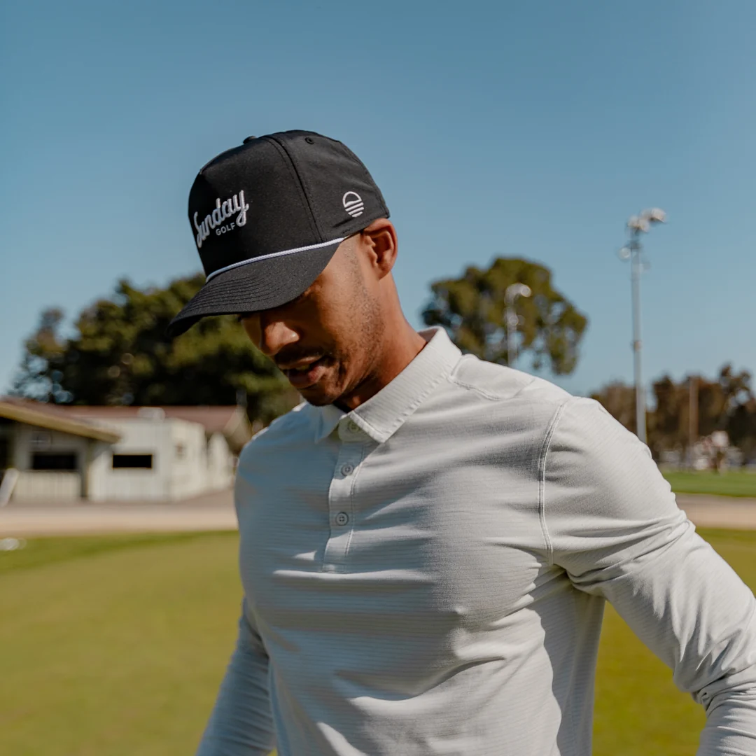 Sunday Golf Rope Hat | Black - Image 3