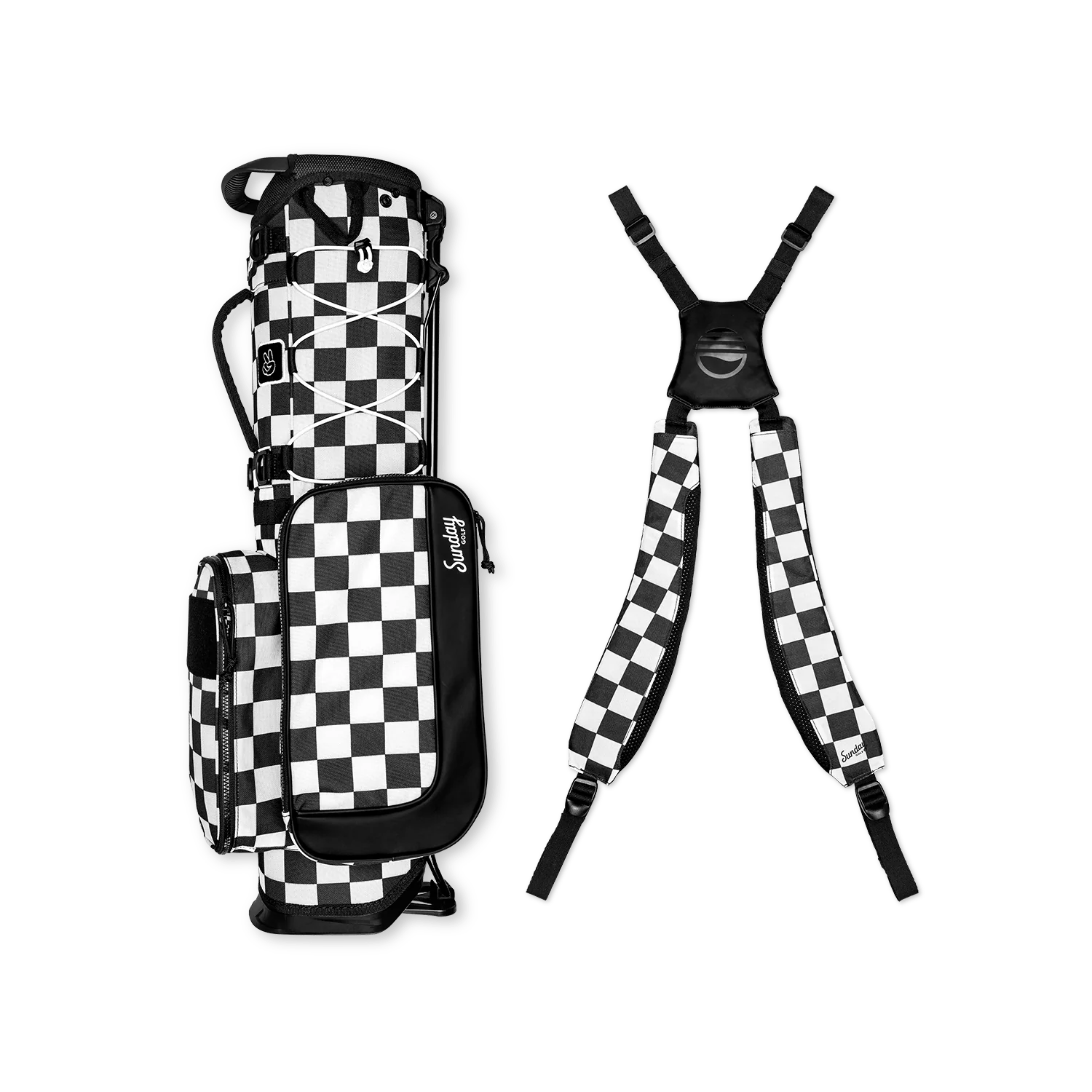 Recess Kids Golf Bag | Black/White Checker - Image 3