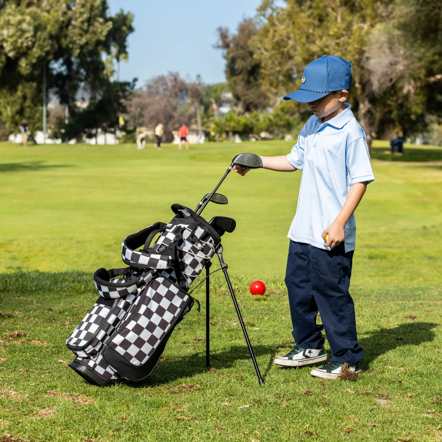 Recess Kids Golf Bag | Black/White Checker - Image 8