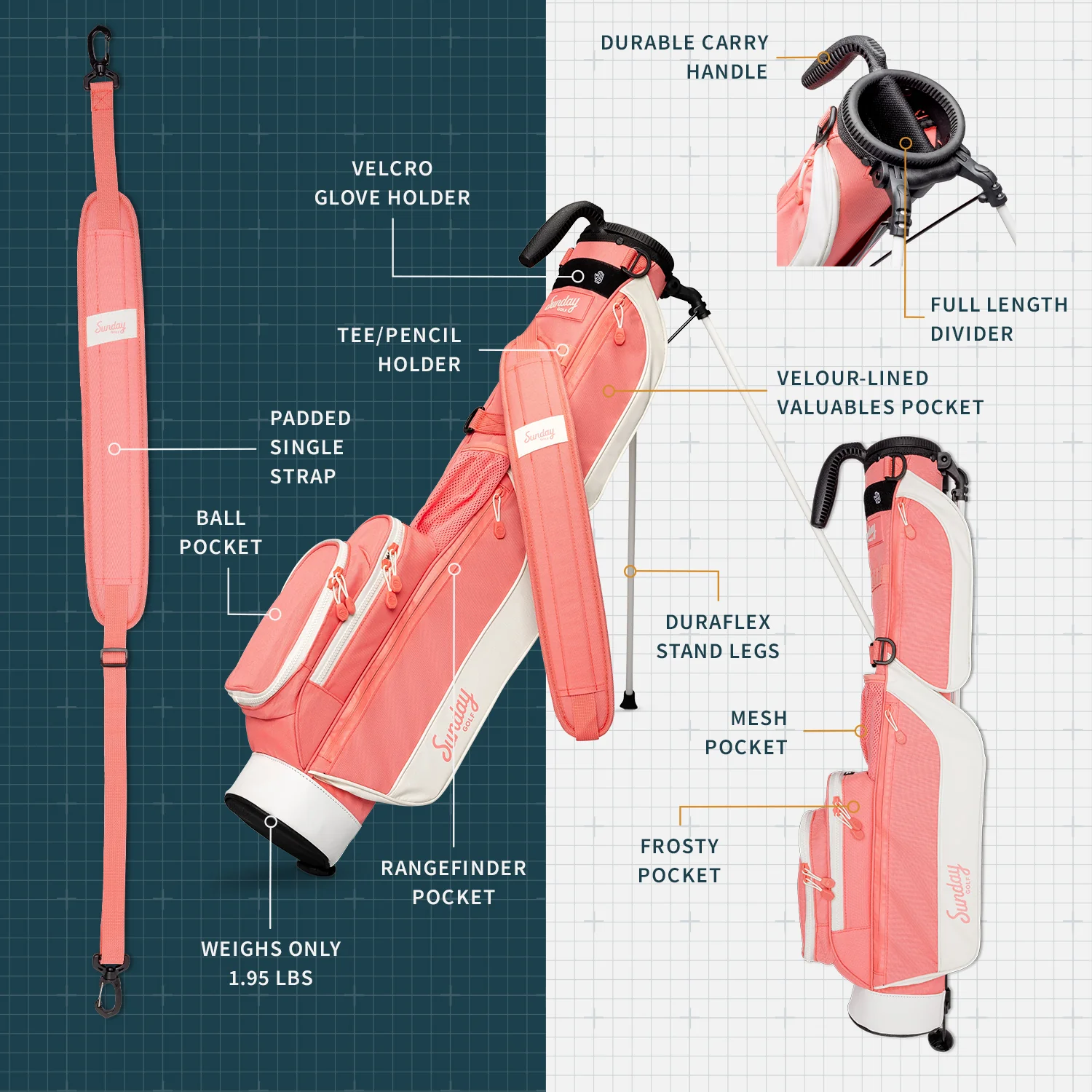 Loma | Coral Reef Par 3 Bag - Image 2