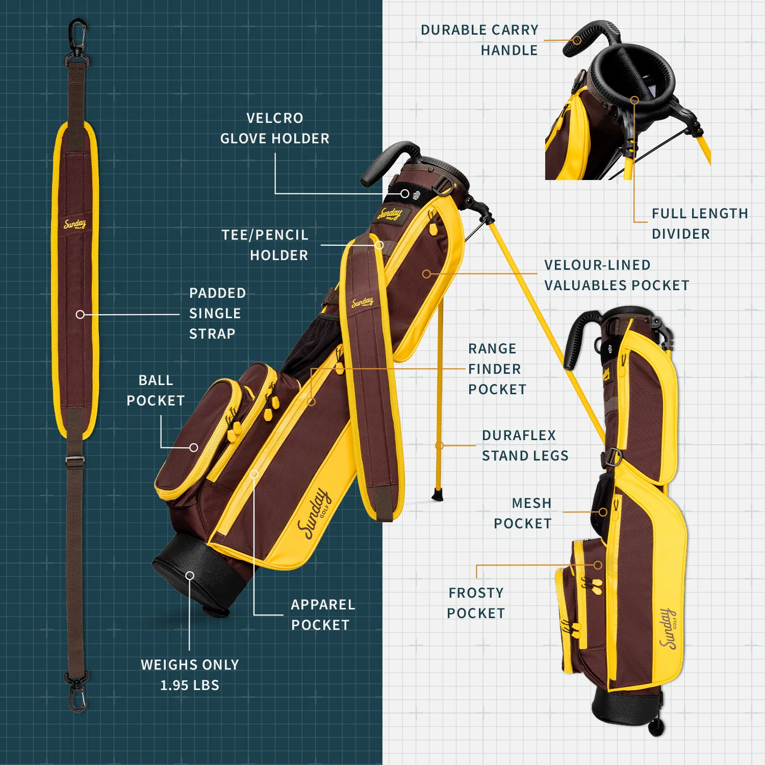 Loma | Friars Brown Par 3 Bag - Image 2