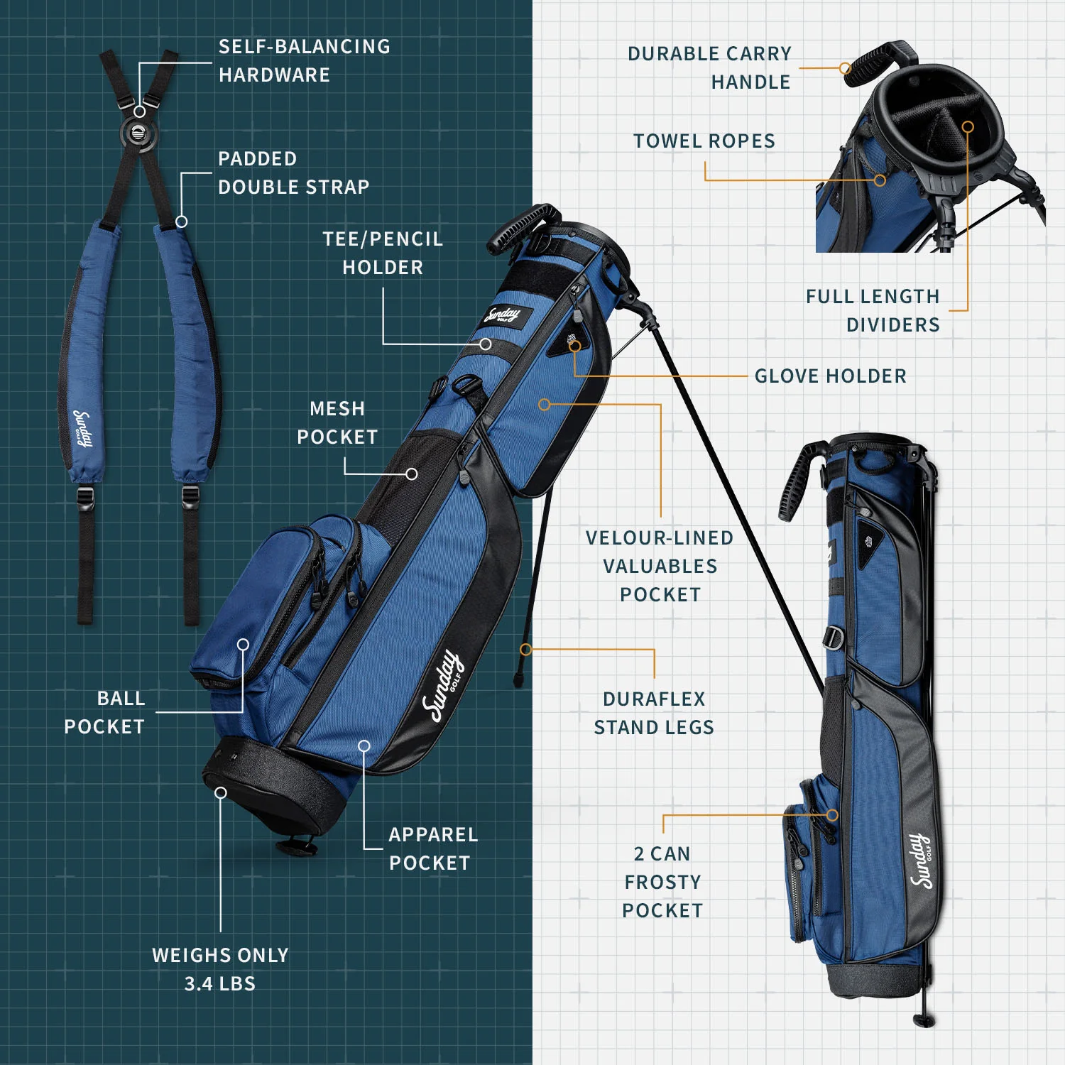 Loma XL | Cobalt Blue Carry Bag - Image 2