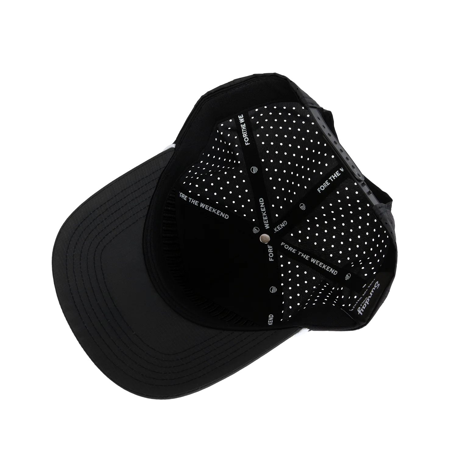 Porter Snapback Golf Hat | Black - Image 3