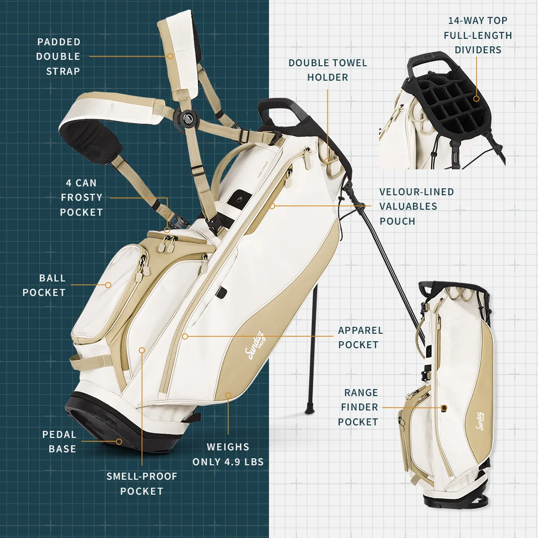 Ryder 14 | Toasted Almond Full Size Stand Bag - Image 2