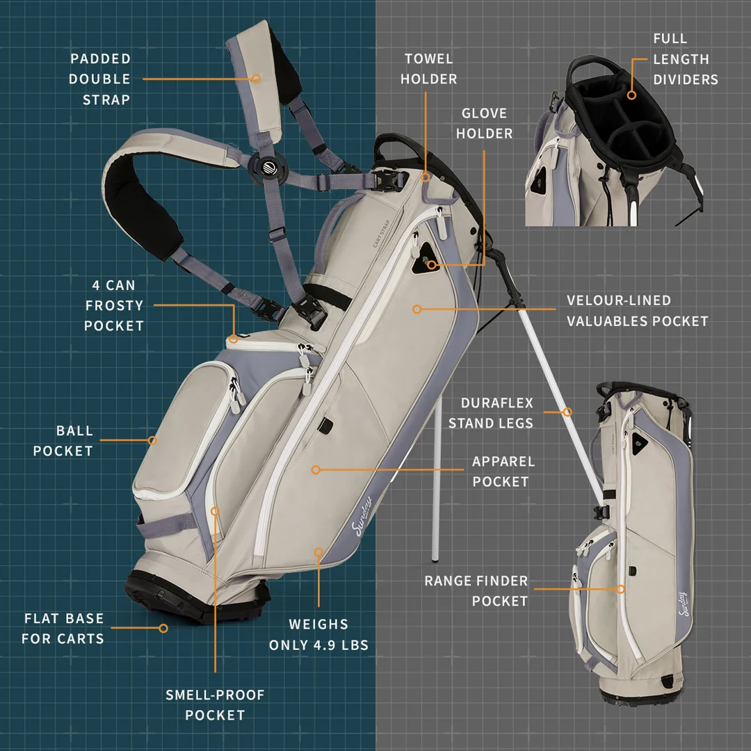 Ryder | Cool Gray Full Size Stand Bag - Image 2