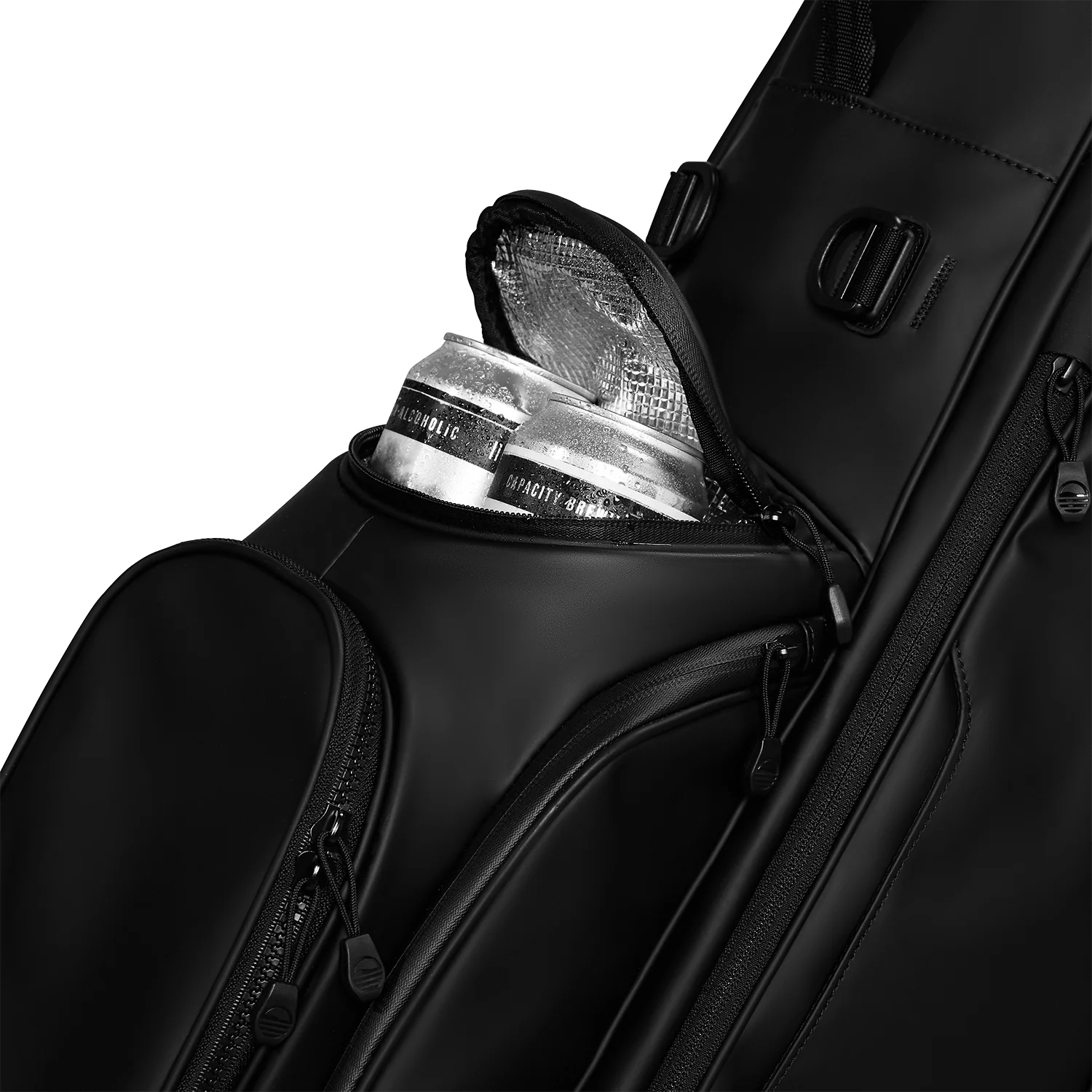 Ryder S-Class | Black Vegan Leather Full Size Stand Bag - Image 5