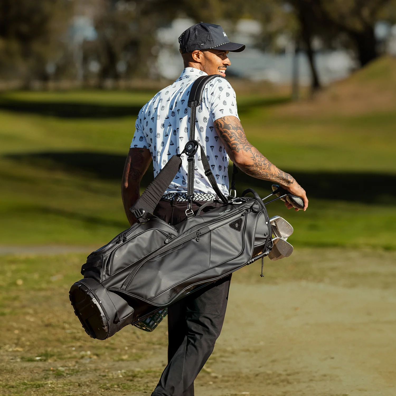 Ryder S-Class | Black Vegan Leather Full Size Stand Bag - Image 7