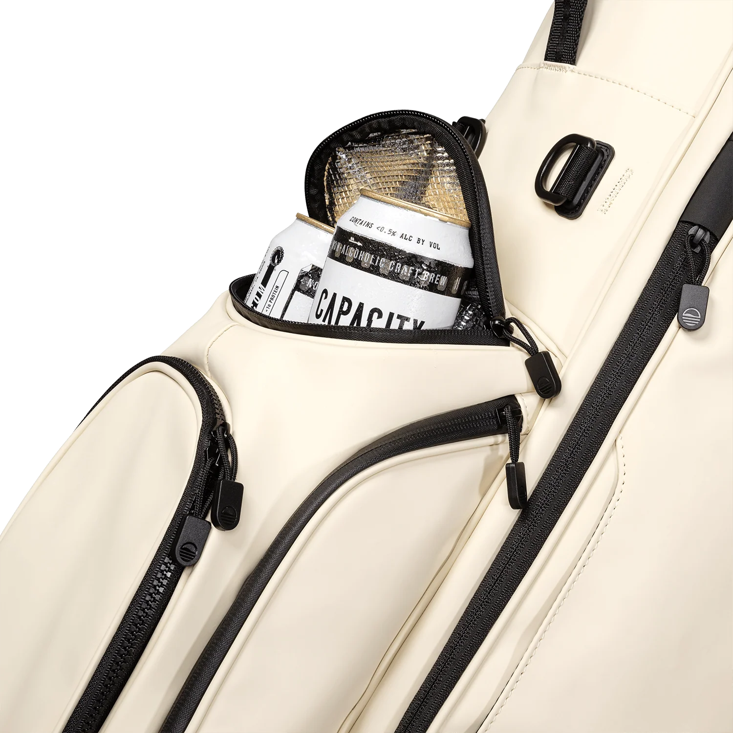 Ryder S-Class | Cream Vegan Leather Full Size Stand Bag - Image 5