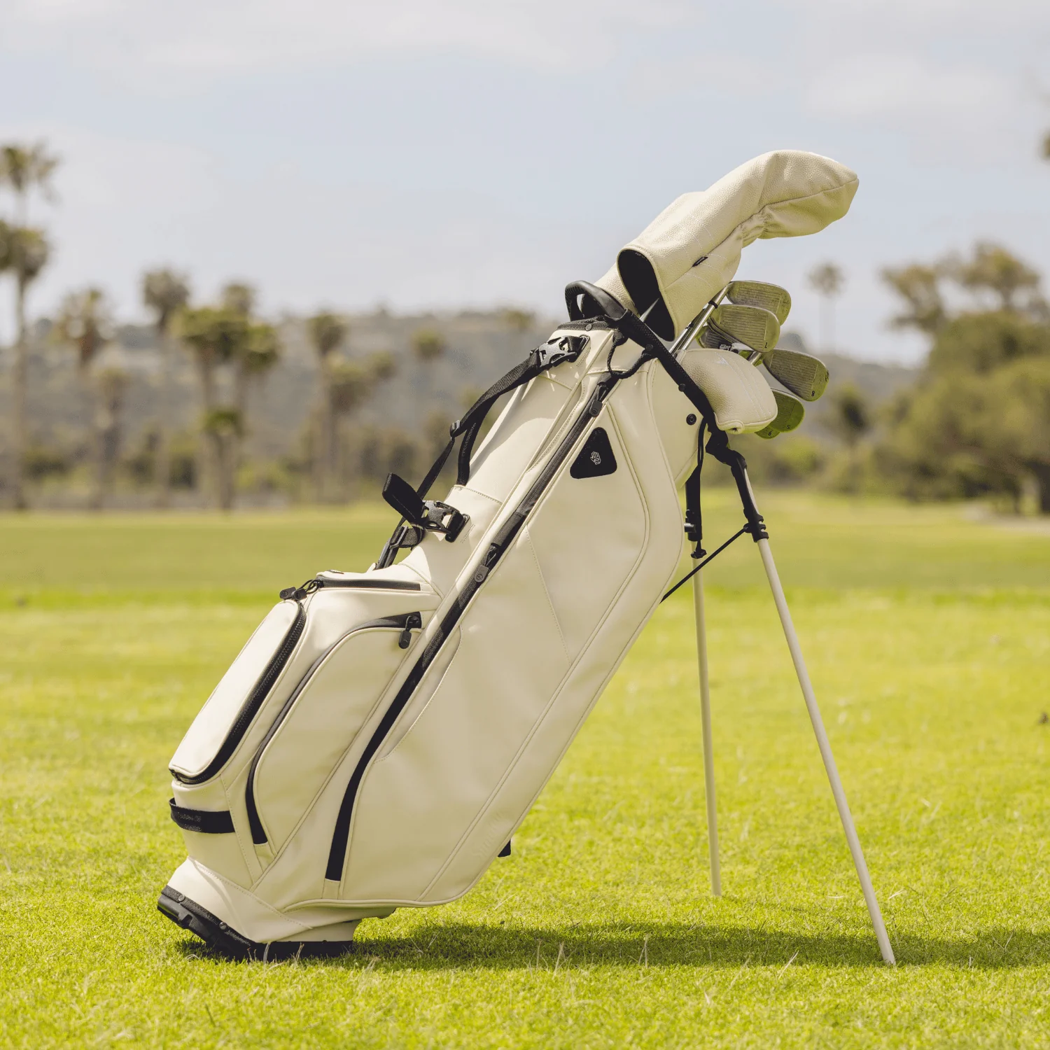 Ryder S-Class | Cream Vegan Leather Full Size Stand Bag - Image 9