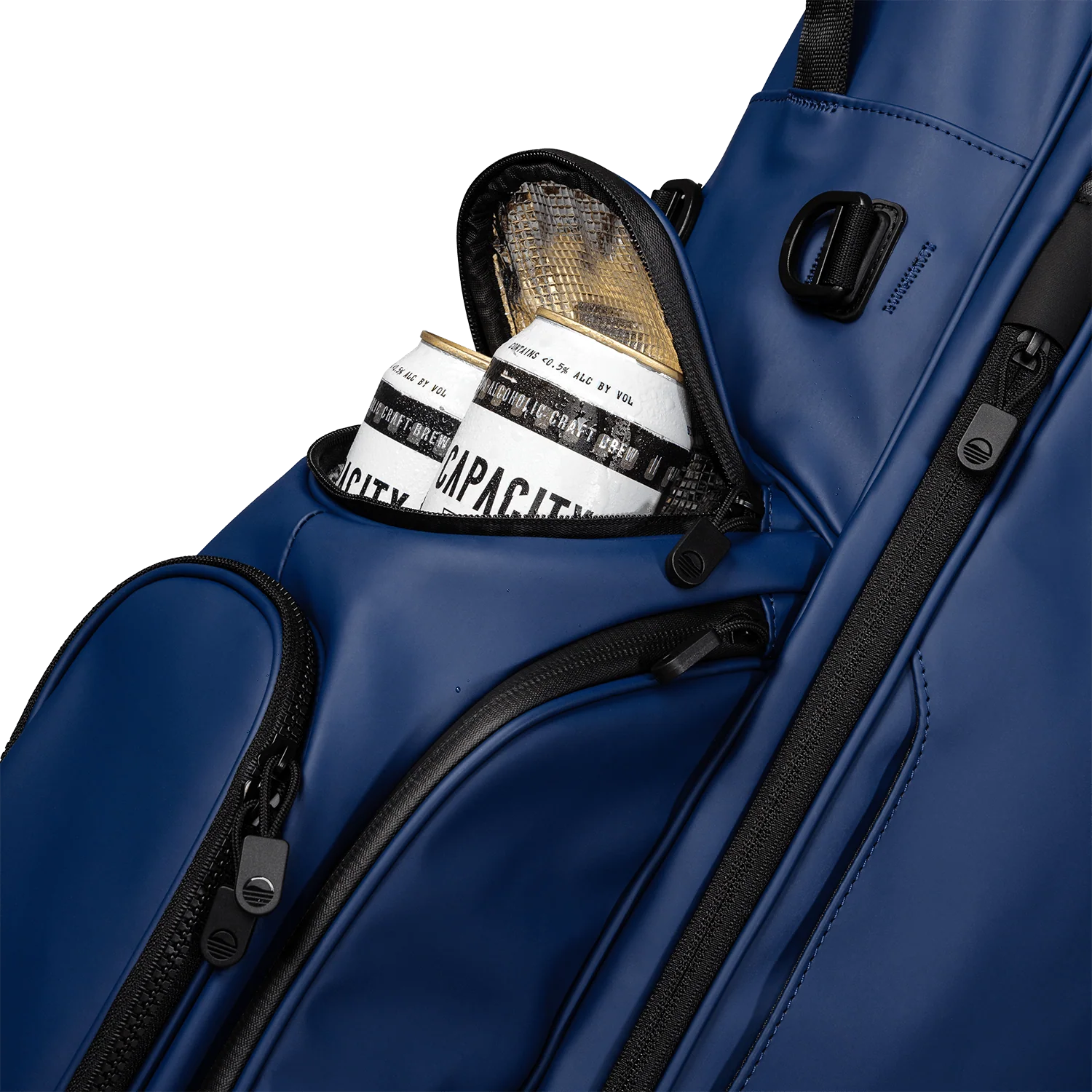 Ryder S-Class | Navy Vegan Leather Full Size Stand Bag - Image 5