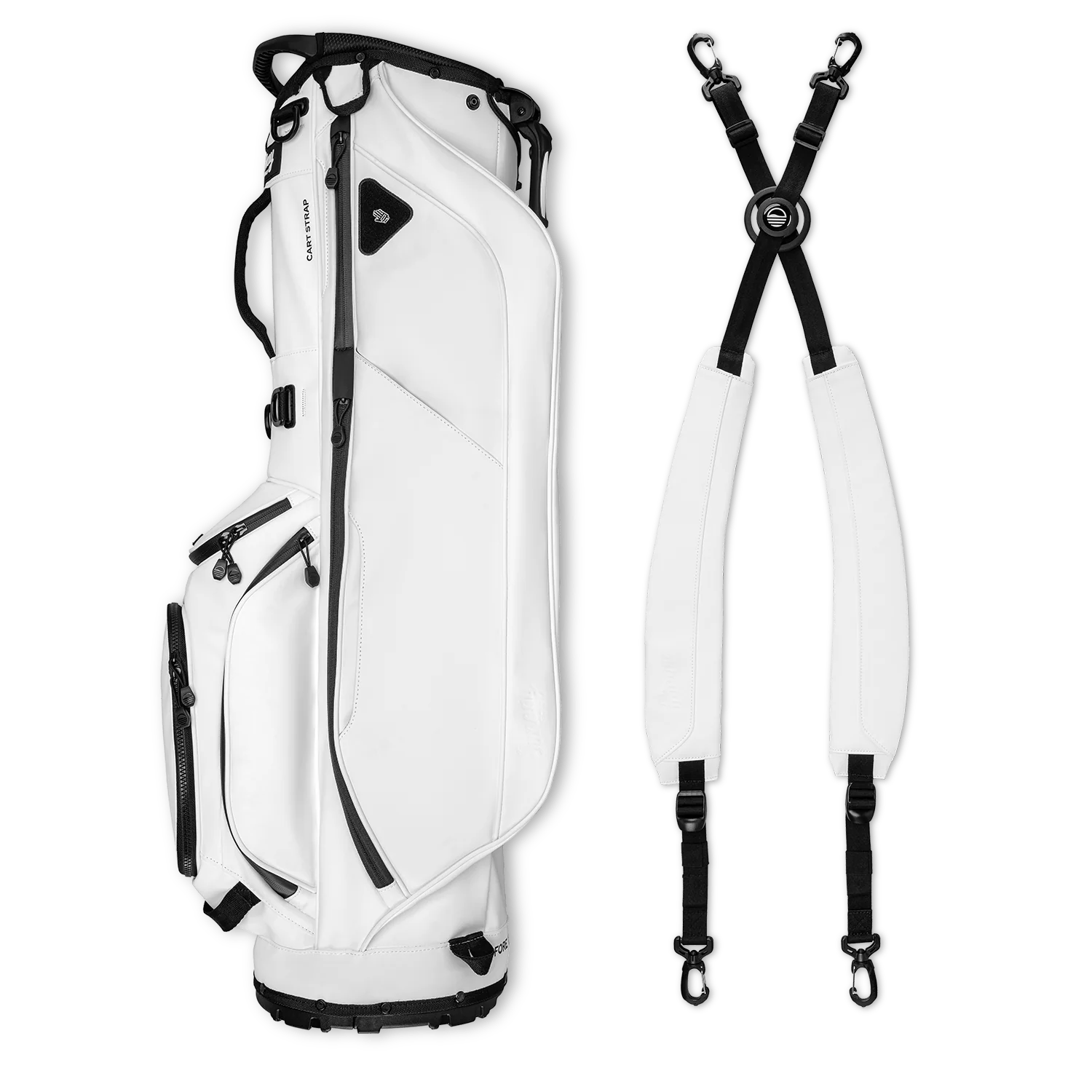Ryder S-Class | White Vegan Leather Full Size Stand Bag - Image 4