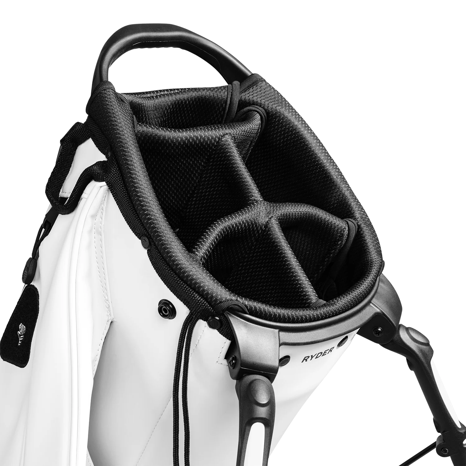 Ryder S-Class | White Vegan Leather Full Size Stand Bag - Image 6