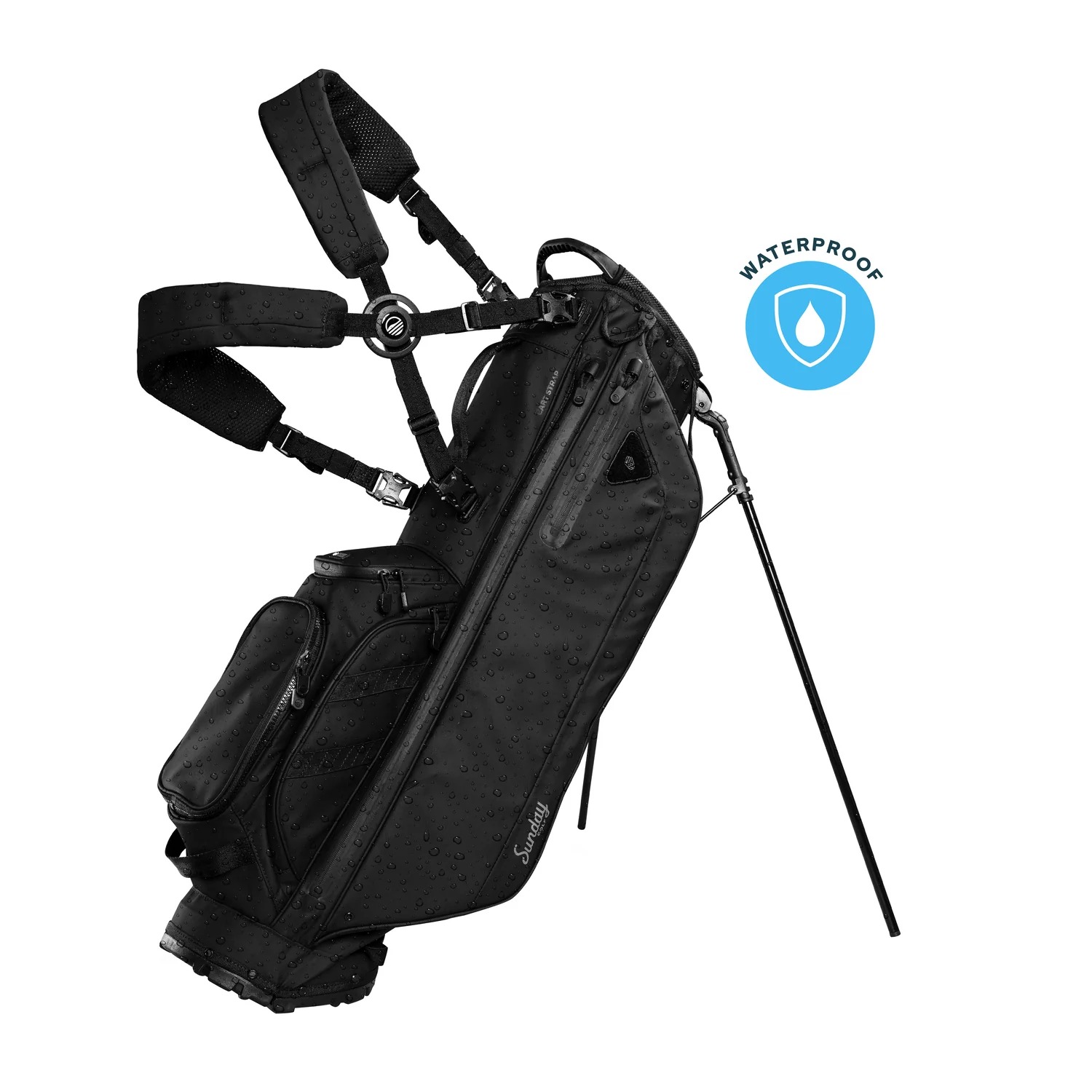 Storm Ryder | Black Waterproof Full Size Stand Bag